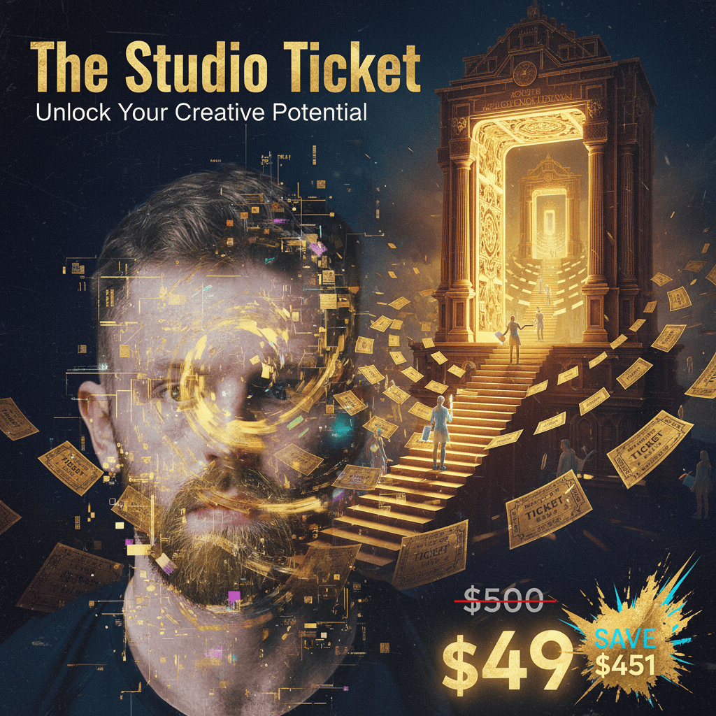 The Studio Ticket by Ross O'Lochlainn