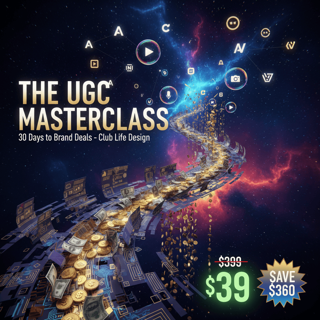 The UGC Masterclass Land your first brand deal in 30 days by Club Life Design